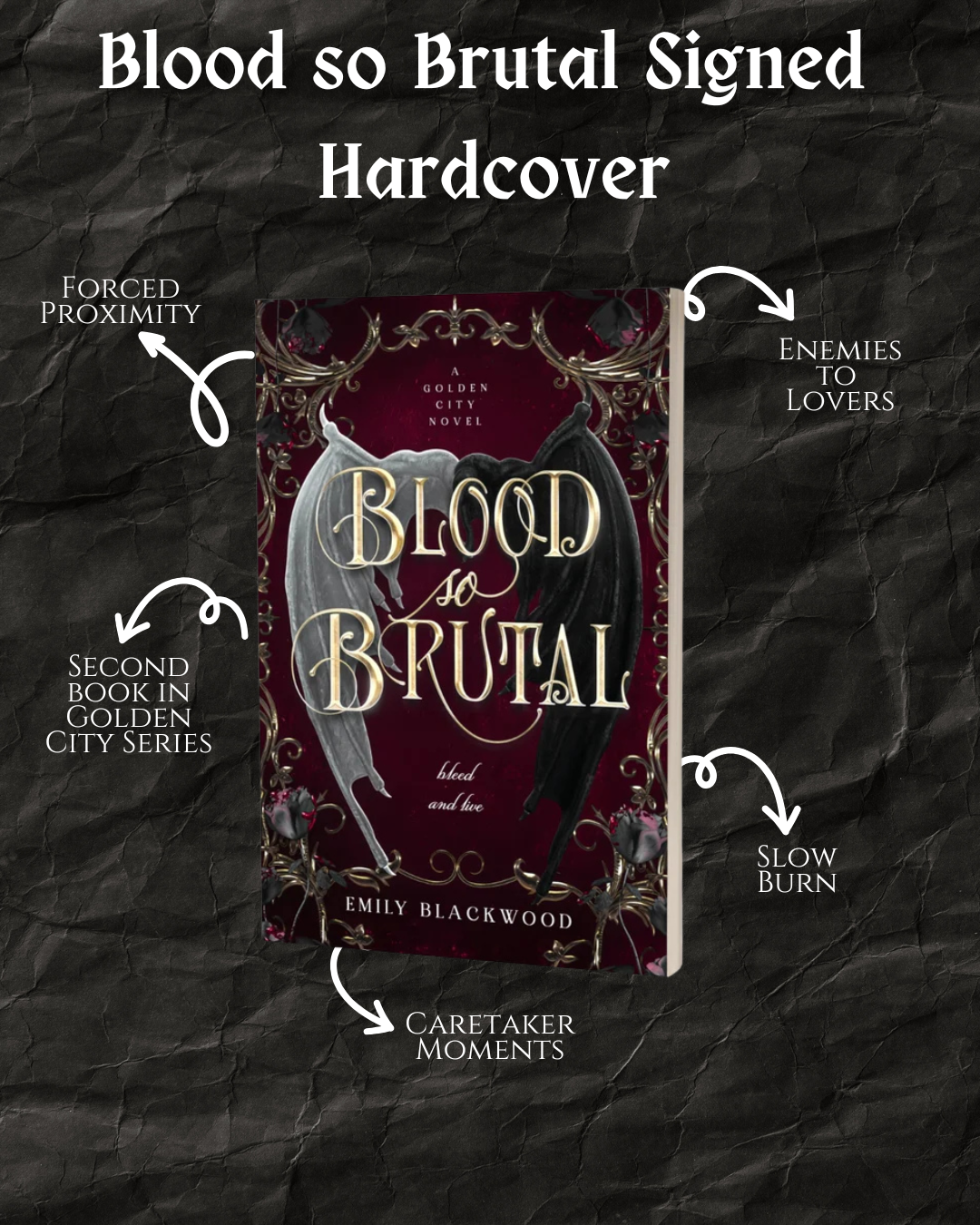 Blood So Brutal Signed Hardcover (Book 2 in the Golden City duet)