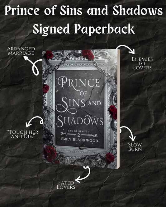 Prince of Sins and Shadows Signed Paperback